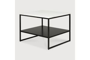 ETHNICRAFT STONE WHITE CARRARA SIDE TABLE - MARBLE 60x53x45 60090 SHOWMODEL AMSTERDAM