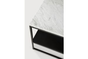 ETHNICRAFT STONE WHITE CARRARA SIDE TABLE - MARBLE 60x53x45 60090 SHOWMODEL AMSTERDAM