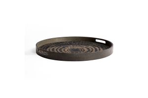 ETHNICRAFT BEADS TRAY - WOOD - BLACK - 48x48x4