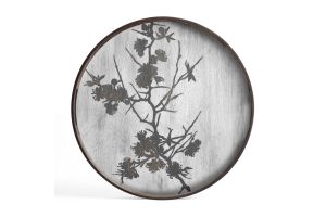 ETHNICRAFT BLOSSOM TRAY - WOOD - 48x48x4