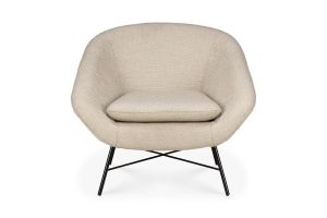 ETHNICRAFT BARROW LOUNGE CHAIR - OFF WHITE 81x79x71 20135 