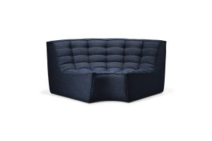 ETHNICRAFT N701 SOFA - ROUND CORNER - GRAPHITE 120x120x76 20214