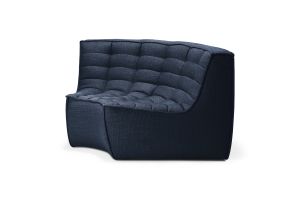 ETHNICRAFT N701 SOFA - ROUND CORNER - GRAPHITE 120x120x76 20214