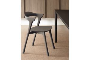 ETHNICRAFT BROWN OAK BOK DINING CHAIR 50x54x76