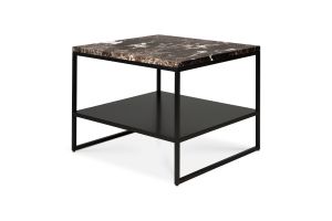 ETHNICRAFT STONE BLACK EMPERADOR SIDE TABLE 