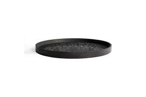 ETHNICRAFT MARRAKECH TRAY - WOOD - BLACK - 61x61x4
