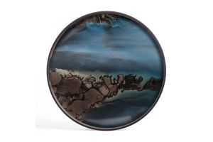 ETHNICRAFT ORGANIC TRAY - GLASS - SLATE - 48x48x4