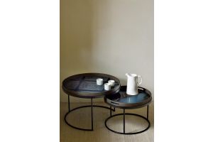 ETHNICRAFT ORGANIC TRAY - GLASS - SLATE - 48x48x4