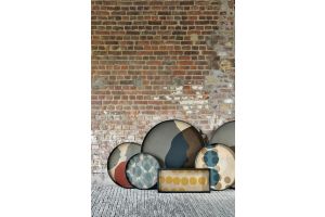 ETHNICRAFT CONNECTED DOTS TRAY - GLASS - 48x48x4