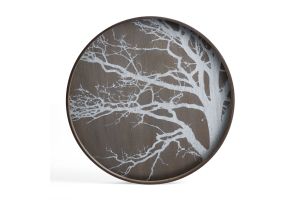 ETHNICRAFT TREE TRAY - WOOD - WHITE - 61x61x4