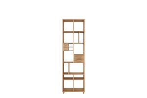 ETHNICRAFT OAK PIROUETTE BOEK REK 60x30x200 - 4 DRAWERS 45016
