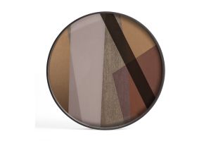 ETHNICRAFT ANGLE TRAY - GLASS - PINOT - L 61x61x4