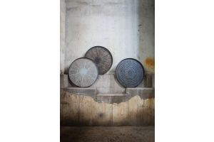 ETHNICRAFT BEADS TRAY- WOOD-  MIDNIGHT- XL 92x92x4