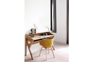 ETHNICRAFT ORIGAMI BUREAU MET EIKEN | ZWARTE LADES 135X94X55