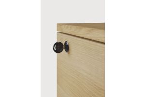 ETHNICRAFT BILLY LADEKAST EIKEN 50X56X66 | 3 ZACHTSLUITENDE LADES 50624 SALE 1 STUKS
