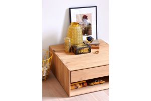 ETHNICRAFT NORDIC II STAAND NACHTKASTJE EIKEN | 1 LADE | 57X40X21