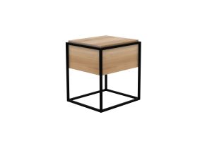 ETHNICRAFT MONOLIT NACHTKASTJE EIKEN 48X48X51