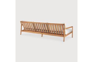 ETHNICRAFT JACK OUTDOOR BANK TEAK | OF WHITE KUSSEN | ZITHOOGTE 40 CM | 3-ZITS | 265X90X73