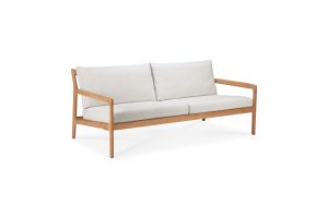 ETHNICRAFT JACK OUTDOOR BANK TEAK | OFF WHITE KUSSEN | ZITHOOGTE 40 CM | 2-ZITS | 180X90X73
ETHNICRAFT JACK OUTDOOR BANK TEAK 