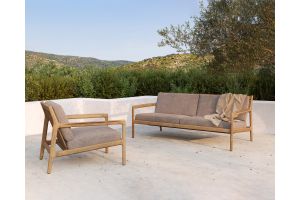 ETHNICRAFT JACK OUTDOOR BANK TEAK | MOCHA KUSSEN | 2-ZITS | ZITHOOGTE 40 CM | 180X90X73
ETHNICRAFT JACK OUTDOOR BANK MOCHA 