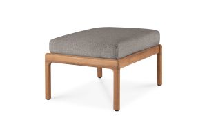 ETHNICRAFT JACK OUTDOOR VOETENBANK TEAK | MOCHA KUSSEN | ZIHOOGTE 40 CM | 71X54X40