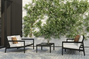 ETHNICRAFT TEAK JACK OUTDOOR COFFEE TABLE BLACK 150x65 10246