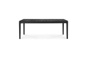 ETHNICRAFT TEAK BOK OUTDOOR DINING TABLE BLACK 200x100 10277