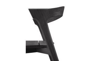 ETHNICRAFT TEAK BOK OUTDOOR DINING CHAIR BLACK 50x54x76