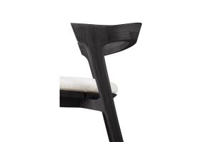 ETHNICRAFT TEAK BOK OUTDOOR DINING CHAIR TEAK ZWART OFF WHITE 50x54x76 10361