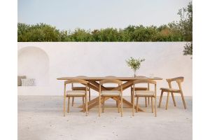 ETHNICRAFT TEAK BOK OUTDOOR DINING CHAIR TEAK NATUREL 50x54x76 10353