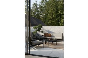 ETHNICRAFT JACK OUTDOOR BANK ZWART TEAK mocha 180X90X73