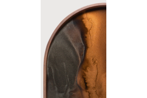  ETHNICRAFT BRONZE ORGANIC TRAY - MEDIUM OBLONG