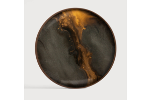  ETHNICRAFT BRONZE ORGANIC VALET TRAY