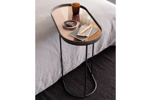  ETHNICRAFT ANGLE GLASS ORGANIC TRAY | MEDIUM