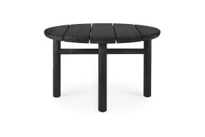 QUATRO OUTDOOR BIJZETTAFEL | TEAK ZWART | 59X59X38 CM | 10266