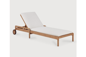 ETHNICRAFT JACK OUTDOOR VERSTELBAAR LIGBED | TEAK OFF WHITE 84D/216B/34H CM  | 10331
