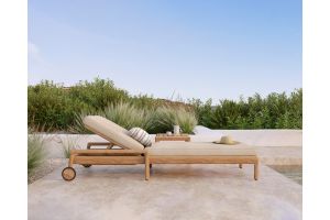 ETHNICRAFT JACK OUTDOOR VERSTELBAAR LIGBED | TEAK NATURAL 84D/216B/34H CM | 10333