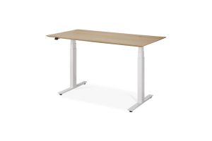 ETHNICRAFT BOK VERSTELBAAR BUREAU EIKEN WIT | 70D/140B/64H | 26107