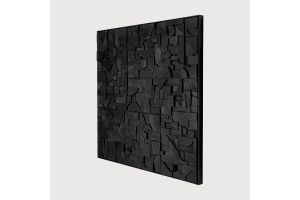 ETHNICRAFT BRICKS WALL ART | BLACK | 60X50 