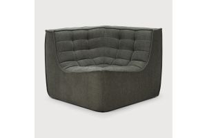 ETHNICRAFT N701 SOFA-CORNER-MOSS 91x91x76