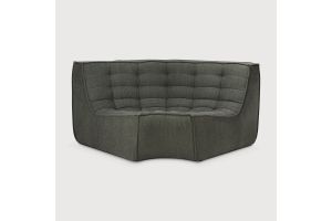 ETHNICRAFT N701 SOFA-ROUND CORNER-MOSS 120