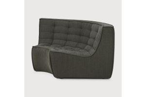 ETHNICRAFT N701 SOFA-ROUND CORNER-MOSS 120