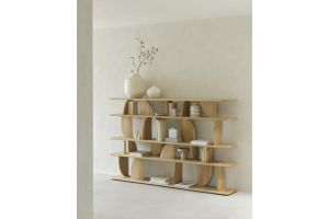 ETHNICRAFT GEOMETRIC RACK OAK 210x35x130 | 55015