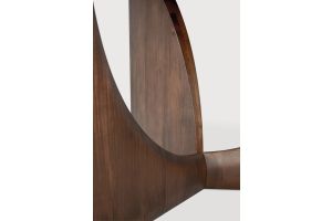 ETHNICRAFT TEAK GEOMETRIC DINING TABLE ROUND