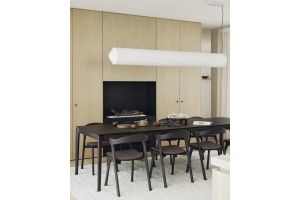 ETHNICRAFT  OAK BOK CHAIR 51484VARNISHED BROWN , BROWN FABRIC  50x54x76