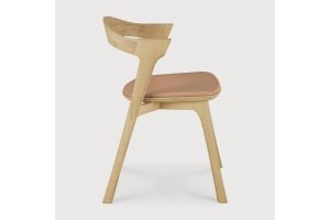 ETHNICRAFT OAK BOK DINING CHAIR - SIENNA LEATHER 51483