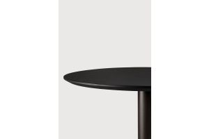 BLEND DINING TABLE VASRNISHED OAK BLACK DARK BRONZE BASE - 70 x 70 x 76 51947