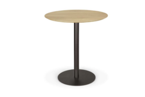 BLEND DINING TABLE OAK TOP BRONZE BASE 51945 70 x 70 x 76CM	