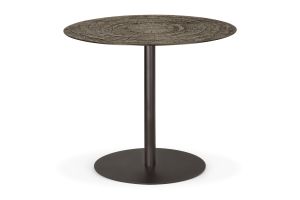 BLEND DINING TABLE RAY WHISKEY TOP DARK BRONZE BASE - round 70 x 70 x 76 25935 