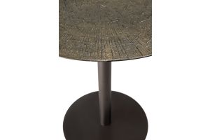 BLEND DINING TABLE RAY WHISKEY TOP DARK BRONZE BASE - round 70 x 70 x 76 25935 